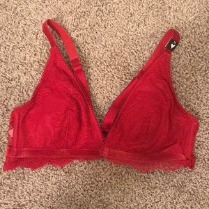 NWT Red Lace Victoria’s Secret Bralette